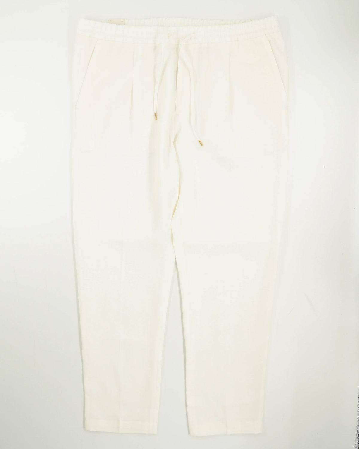 Briglia Trousers  Relaxed Fit Pure Linen White