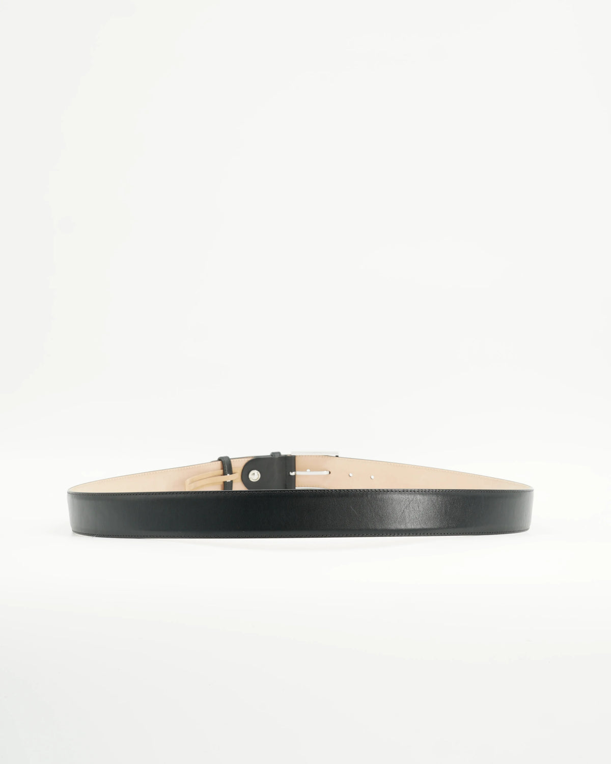 Doucals Belt Adjustable Leather Black