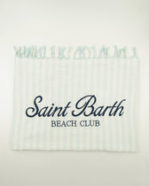 MC2 Beach Towel Striped Light Blue Off White