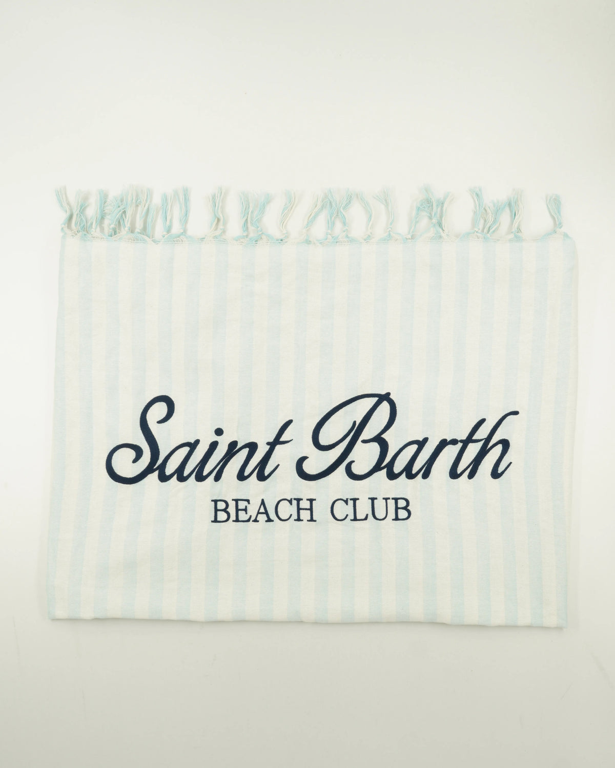 MC2 Beach Towel Striped Light Blue Off White
