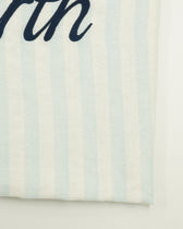 MC2 Beach Towel Striped Light Blue Off White