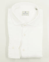Bastoncino Shirt Textured Cotton White
