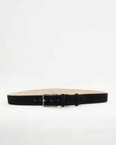 Doucals Belt Adjustable Soft Suede Black