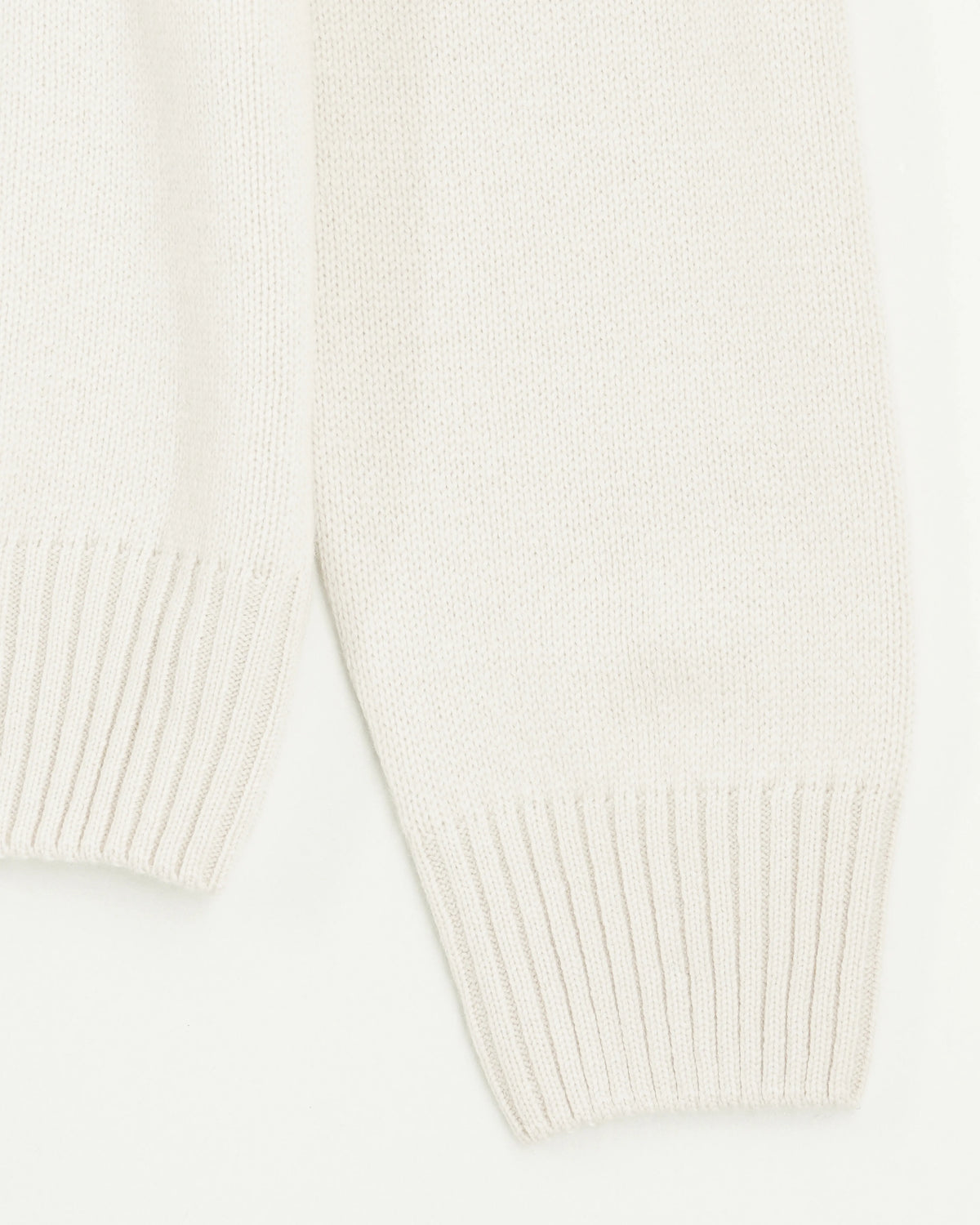 Gran Sasso Half Zip Wool Cashmere Light Beige