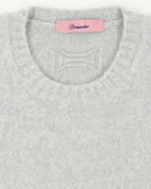 Drumohr Crewneck Brushed Lambswool Light Grey
