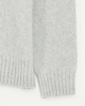 Drumohr Crewneck Brushed Lambswool Light Grey