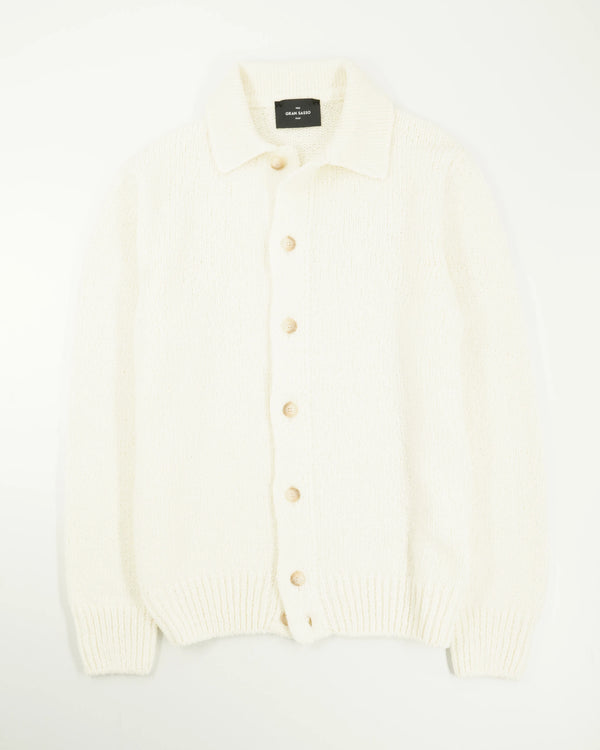 Gran Sasso Cardigan Chunky Knit Cream