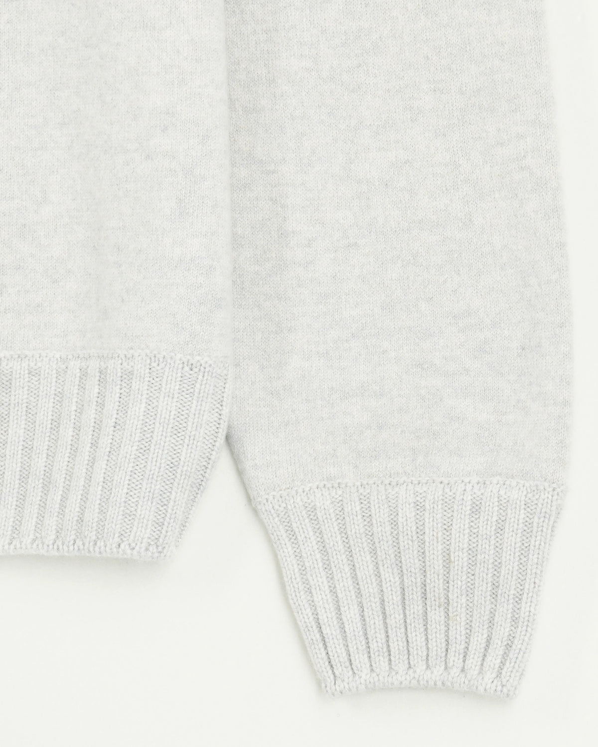 Gran Sasso Full Zip Felted Cashmere Light Grey