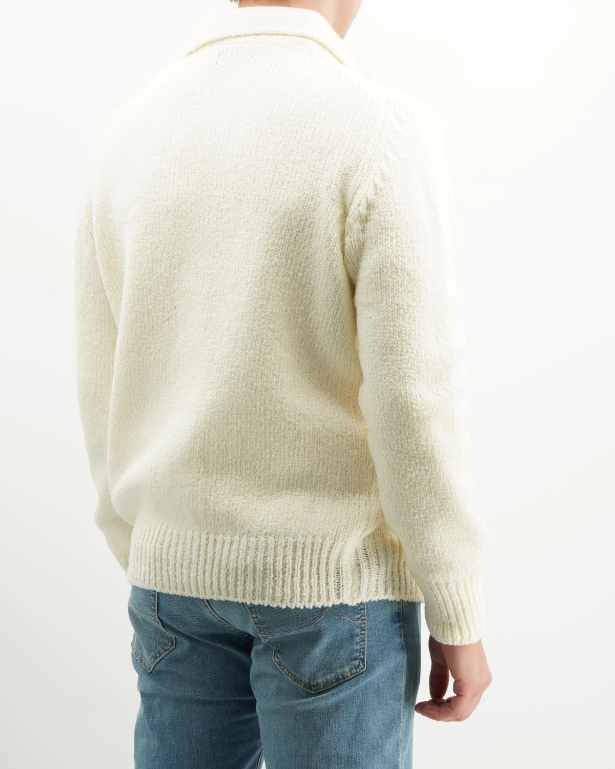 Gran Sasso Cardigan Chunky Knit Cream