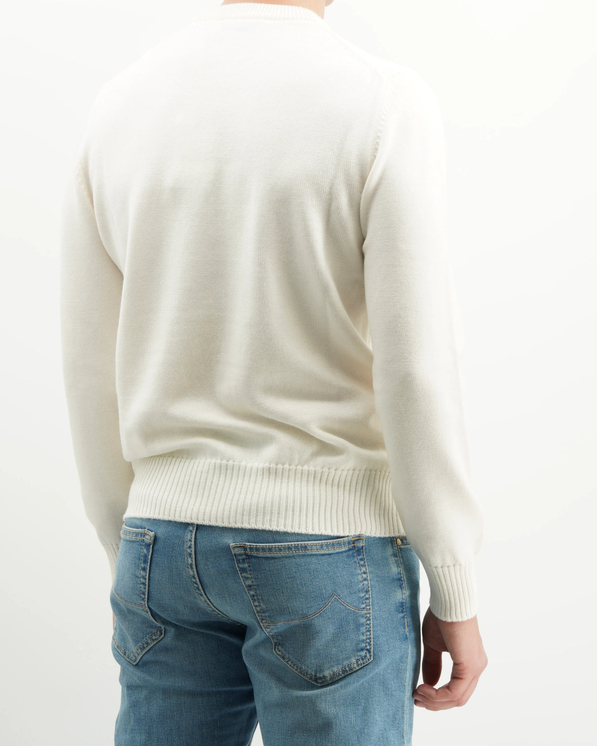 Gran Sasso Crewneck 10 Gauge Merino Cream
