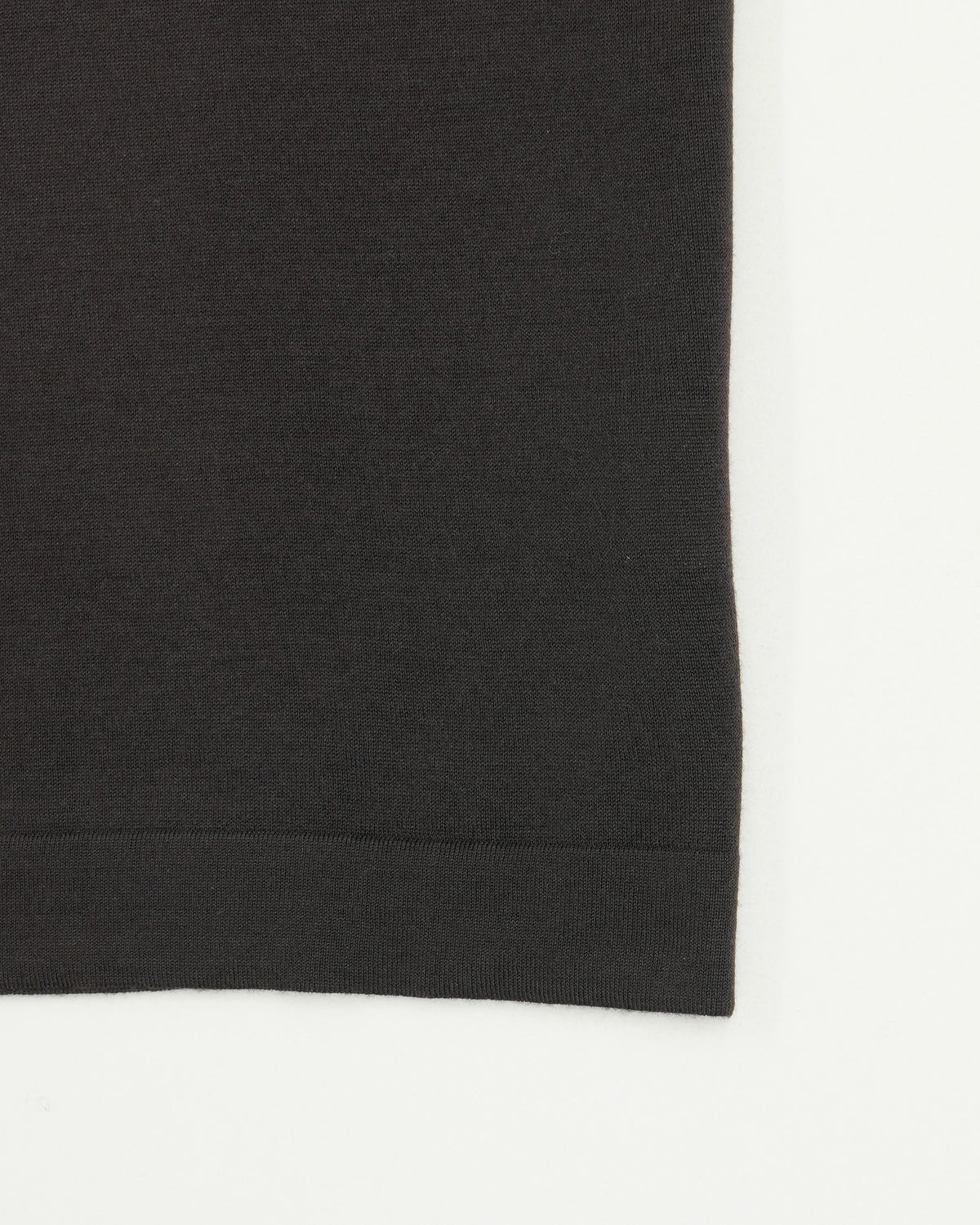 Gran Sasso Knitted T-Shirt Cashmere Silk Dark Brown