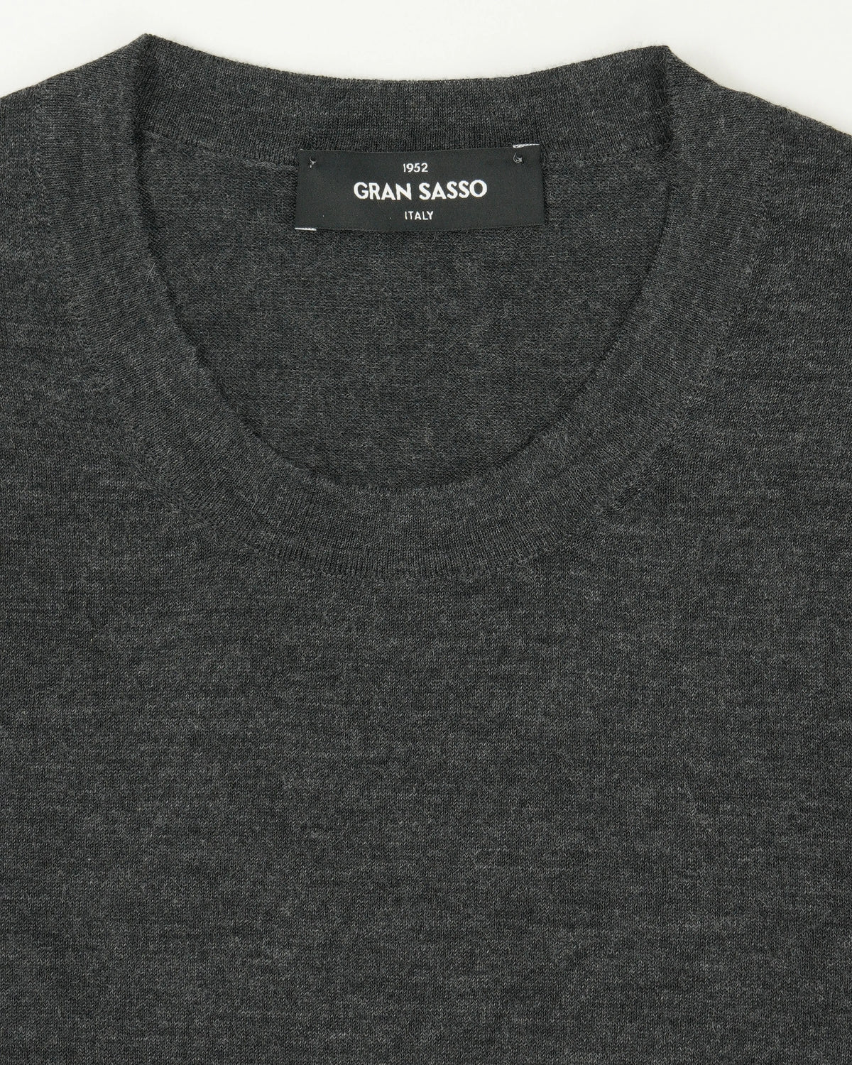 Gran Sasso Knitted T-Shirt Cashmere Silk Grey