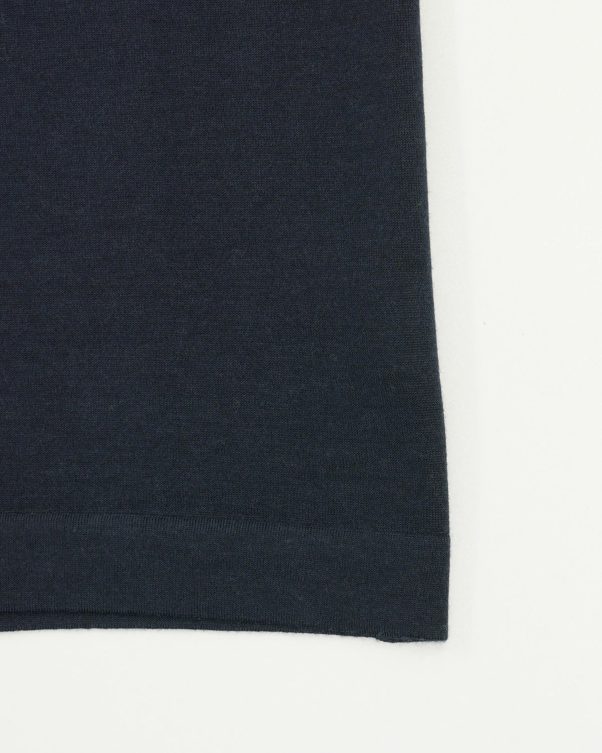 Gran Sasso Knitted T-Shirt Cashmere Silk Navy