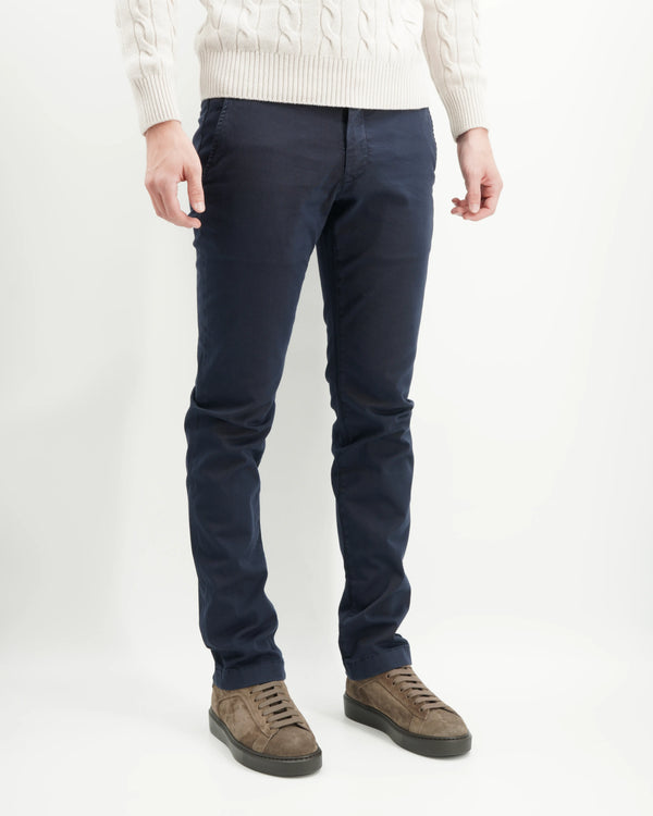Jacob Cohen Bobby Gabardine Stretch Navy