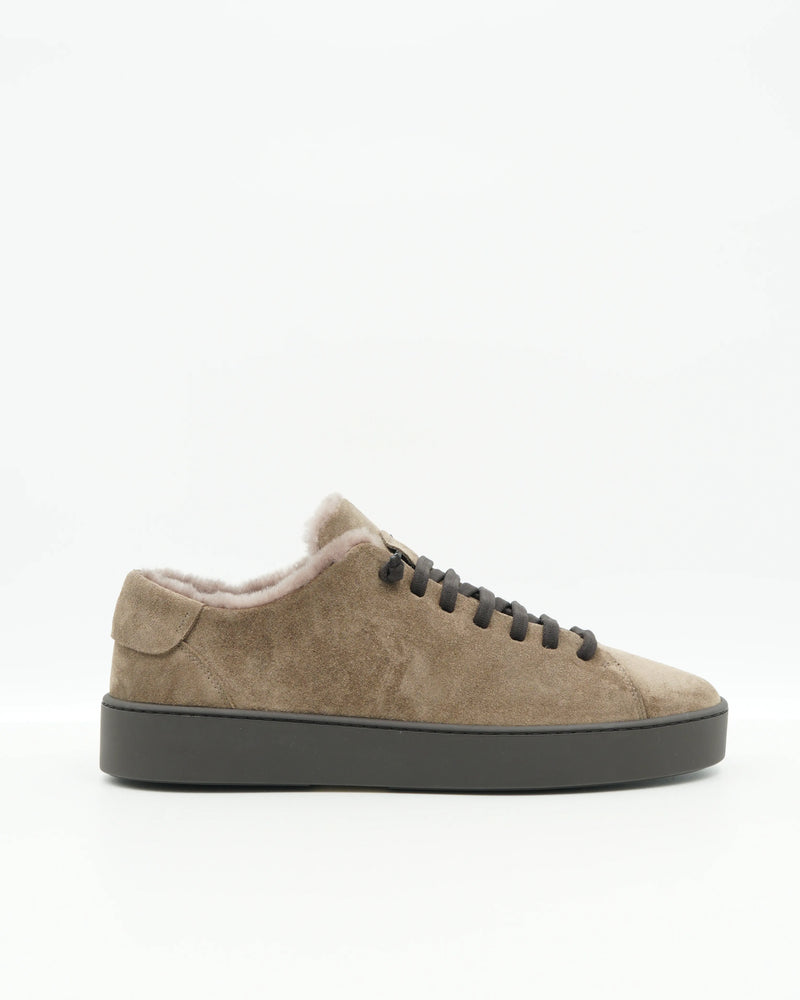 Fabiano Ricci Sneaker Shearling Taupe