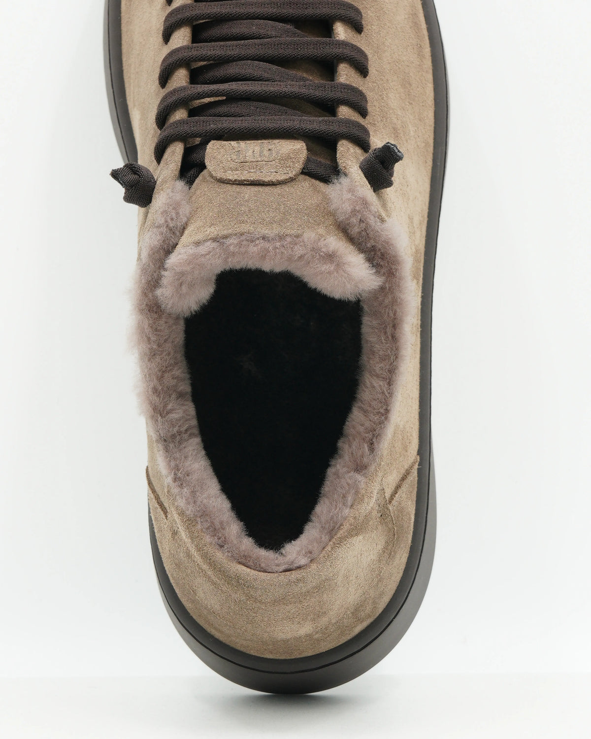 Fabiano Ricci Sneaker Shearling Taupe