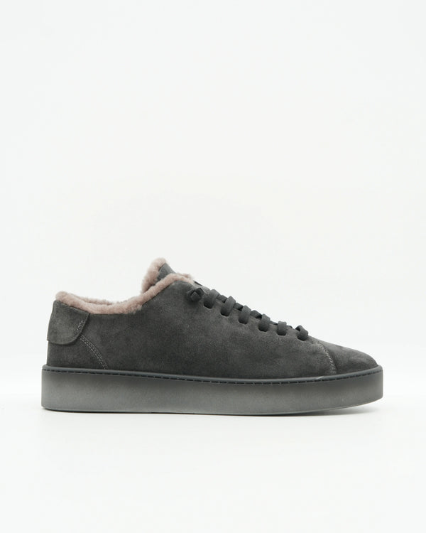 Fabiano Ricci Sneaker Shearling Dark Grey