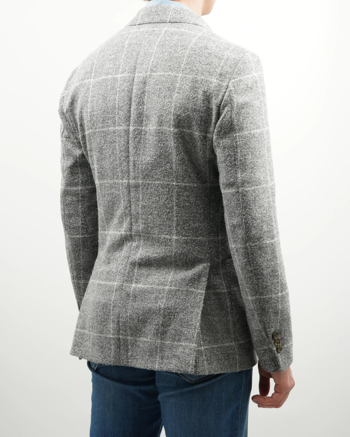 Lardini Jacket Roma Windowpane Grey