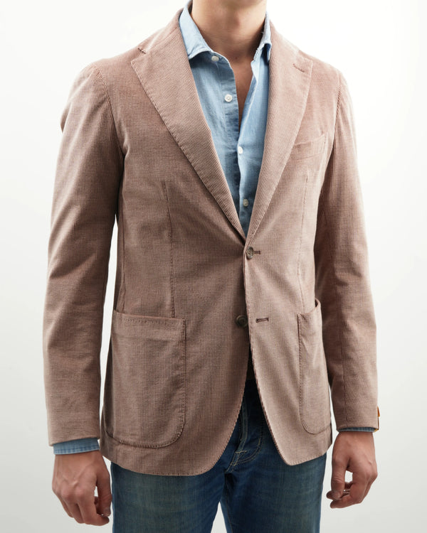 Tagliatore Jacket Zegna Cashco Corduroy Dusty Red