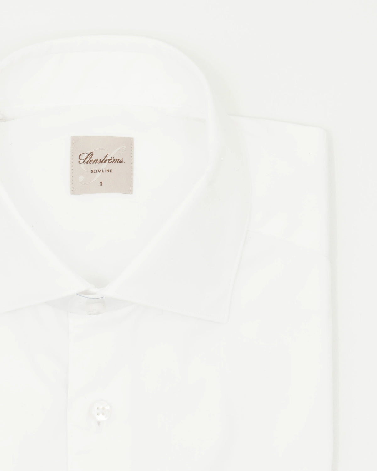 Stenströms Shirt Dress Stretch Slim Fit White