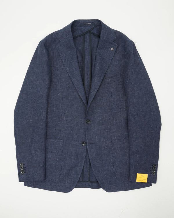 Tagliatore Jacket Linen Cotton Navy