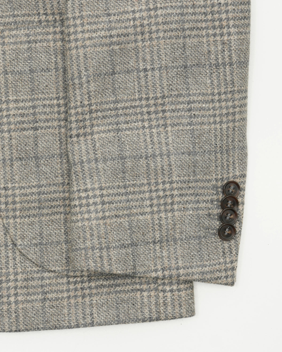 Studio 73 Jacket Wool Cashmere Check Warm Grey