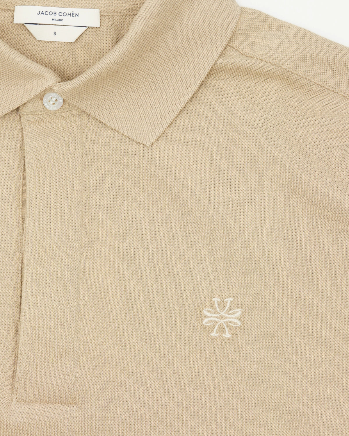 Jacob Cohen Polo Shirt Garment Dyed Cotton Beige