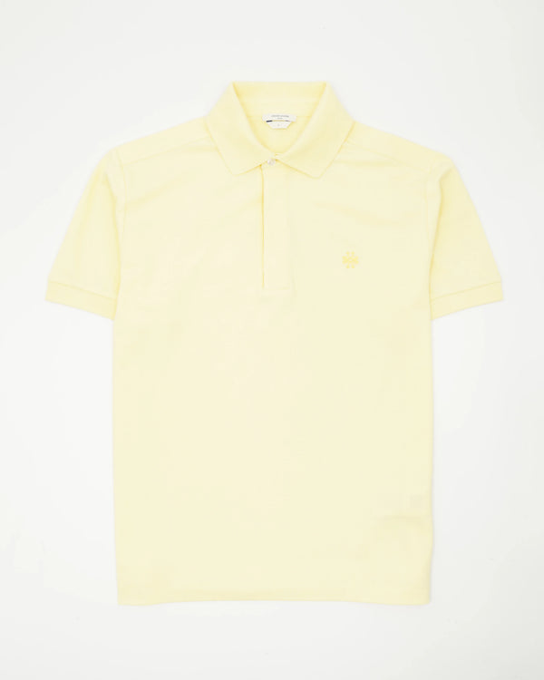 Jacob Cohen Polo Shirt Garment Dyed Cotton Light Yellow
