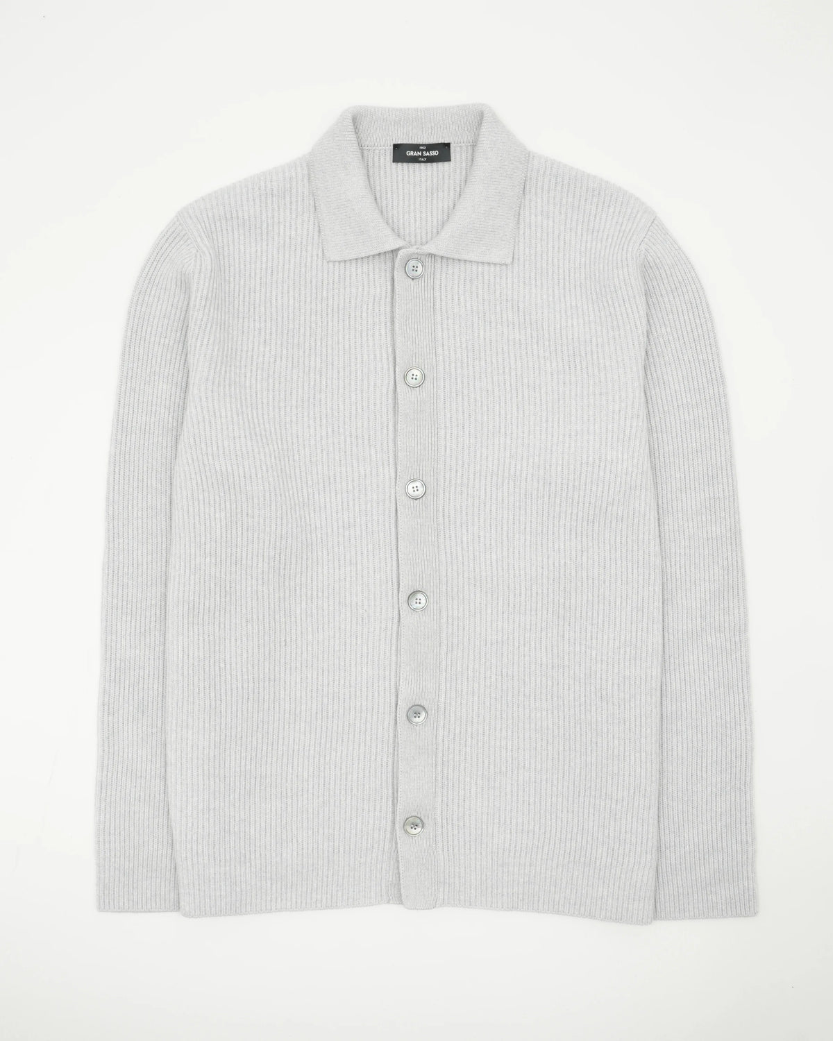 Gran Sasso Cardigan Pure Cashmere Light Grey