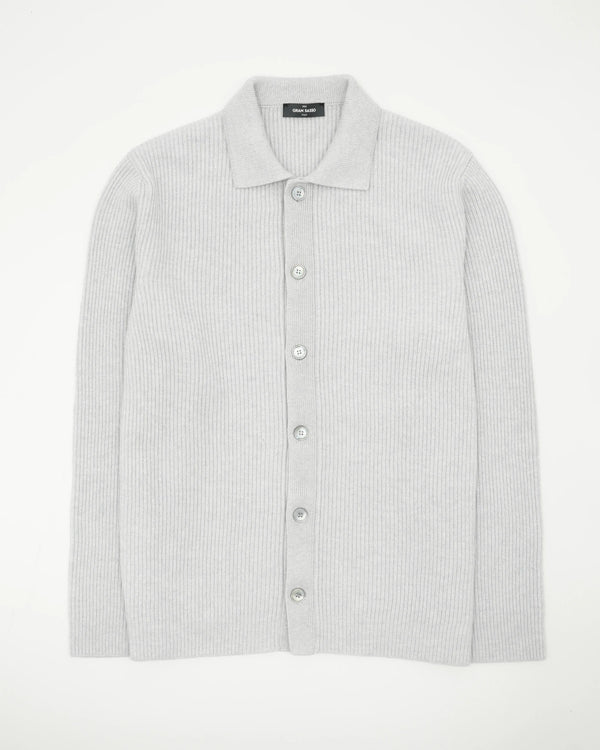 Gran Sasso Cardigan Pure Cashmere Light Grey