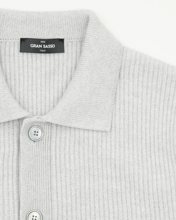 Gran Sasso Cardigan Pure Cashmere Light Grey