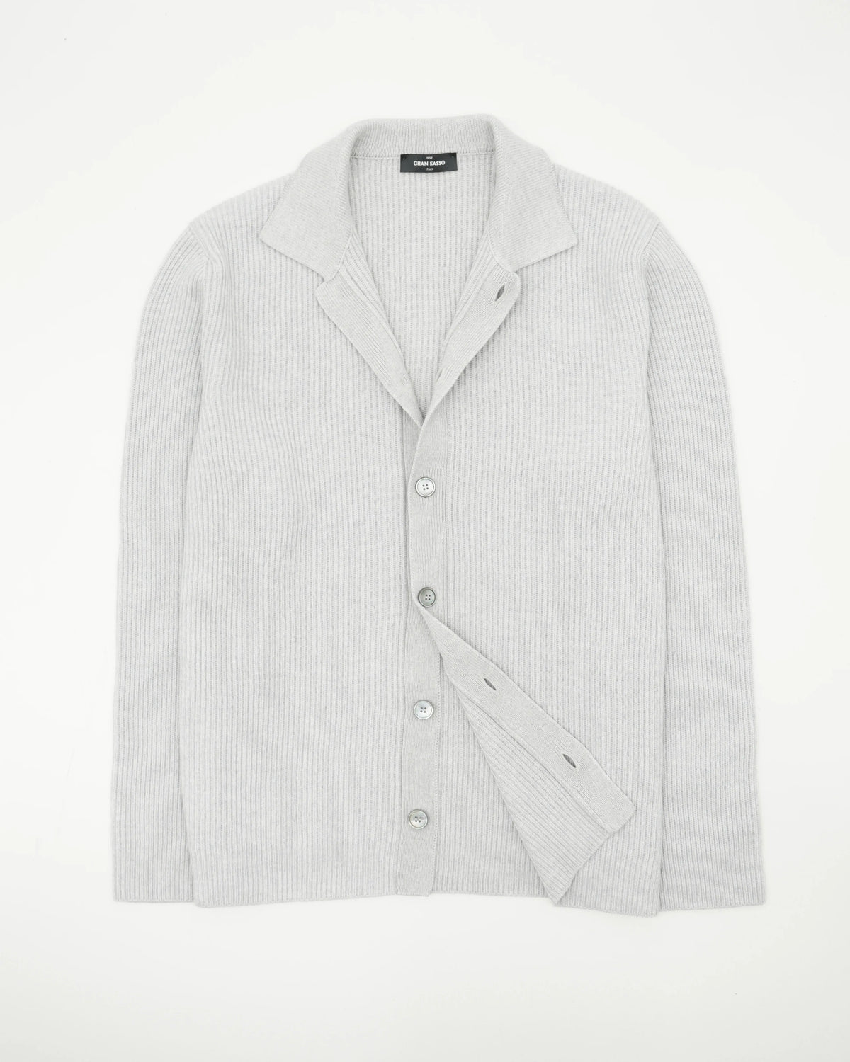 Gran Sasso Cardigan Pure Cashmere Light Grey