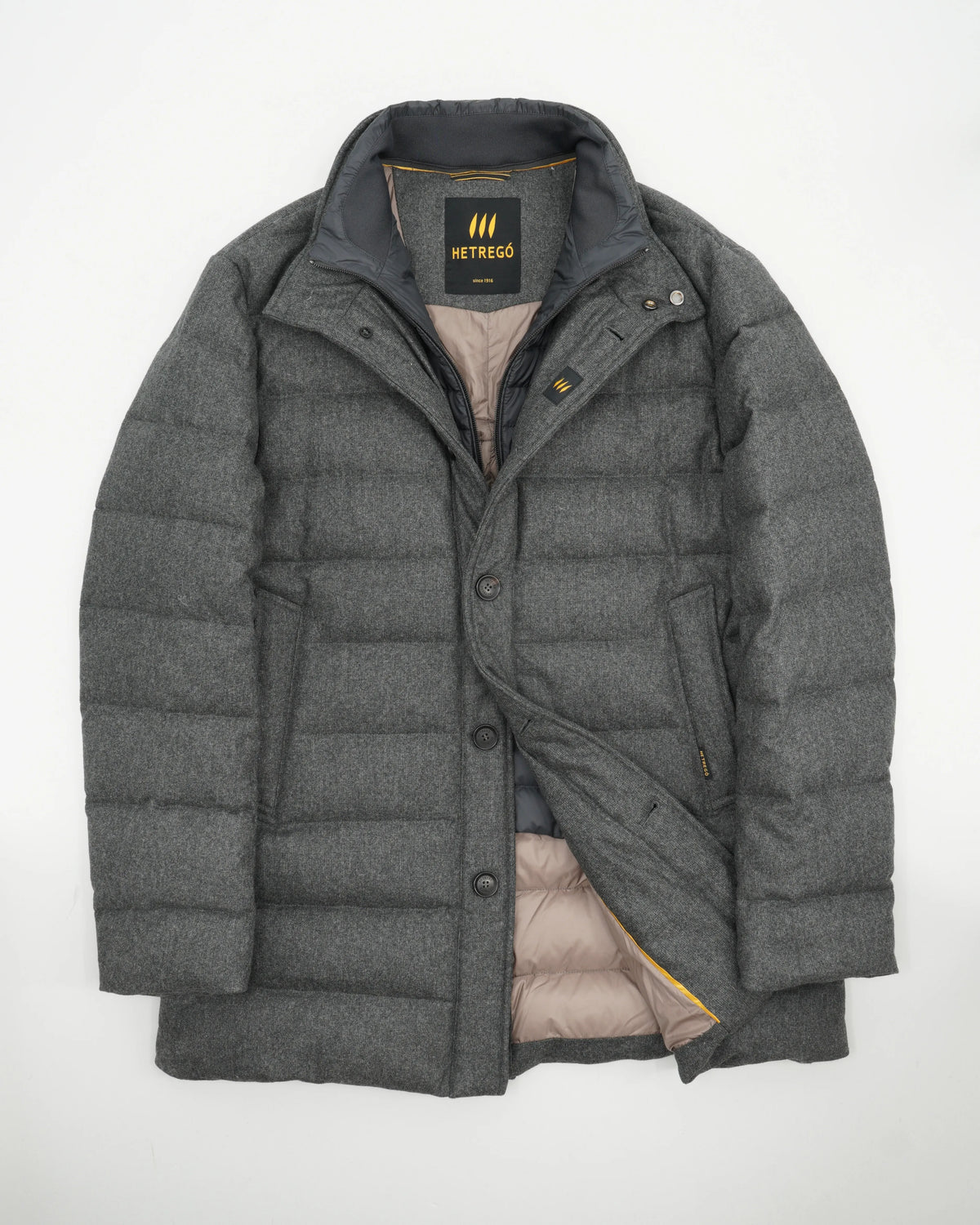 Hetrego Coat Down Padded Bib Grey