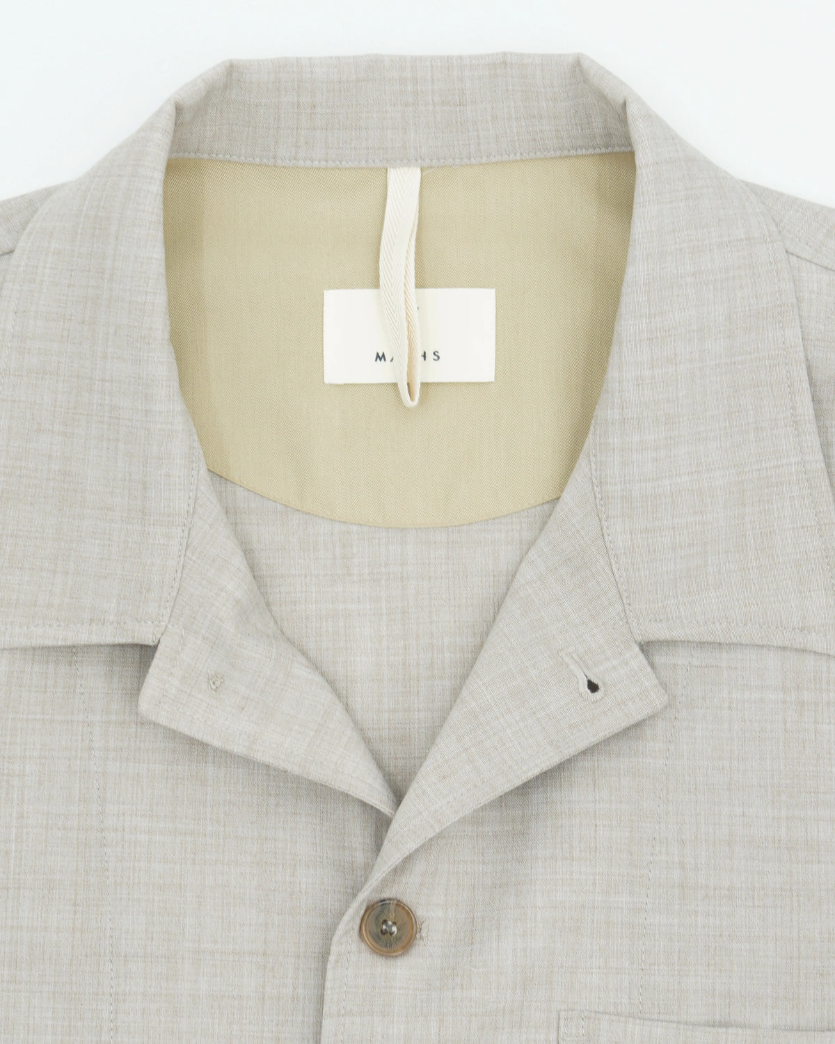 Myths Overshirt Technical Wool Grey Beige