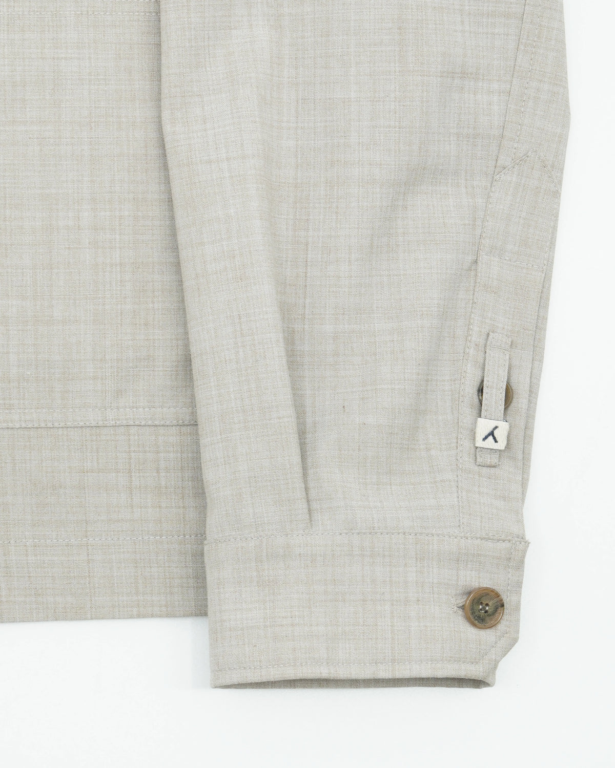 Myths Overshirt Technical Wool Grey Beige