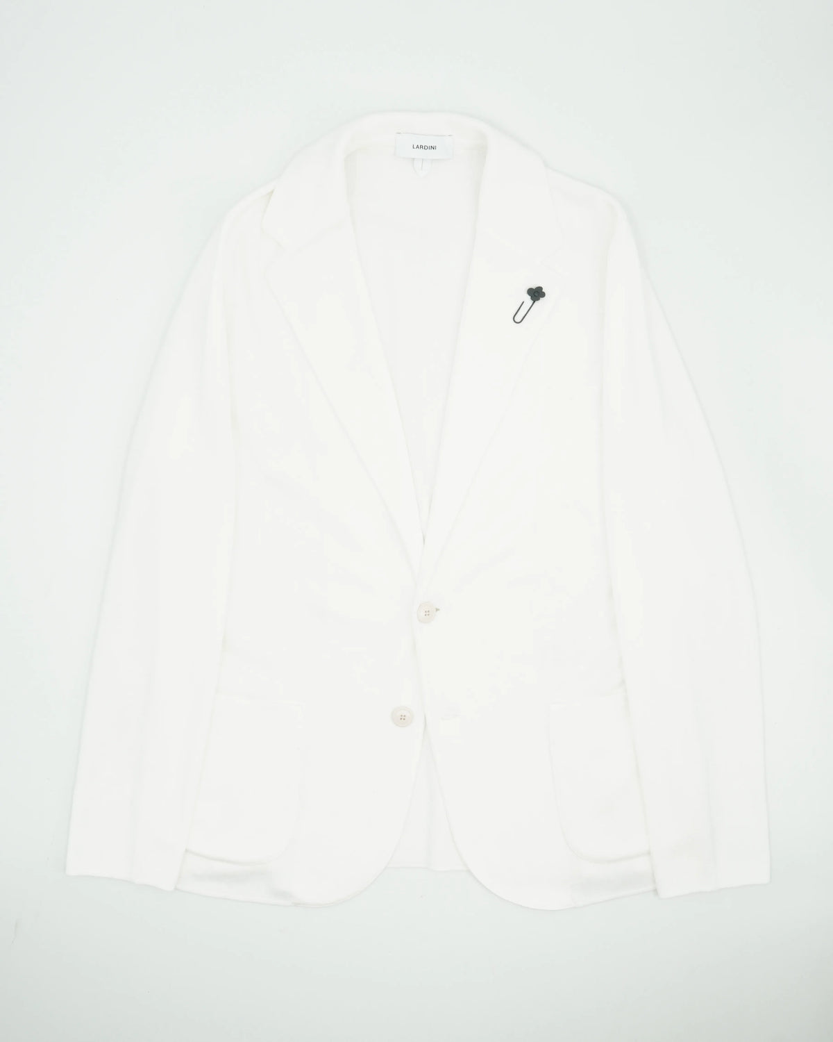 Lardini Knitted Jacket Pure Cotton White
