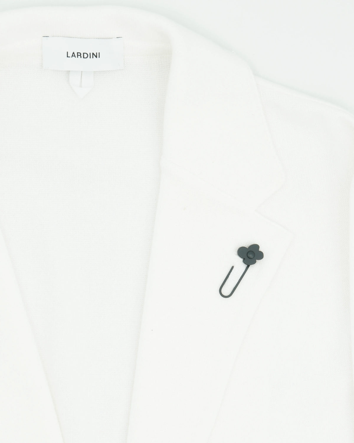 Lardini Knitted Jacket Pure Cotton White