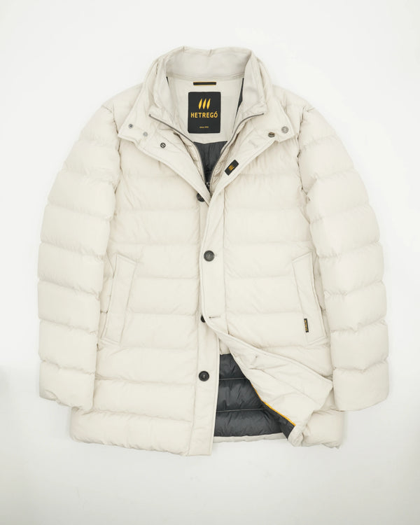 Hetrego Coat Down Padded Bib Light Beige
