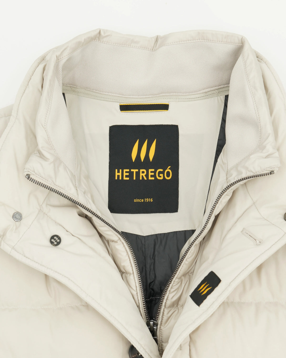 Hetrego Coat Down Padded Bib Light Beige