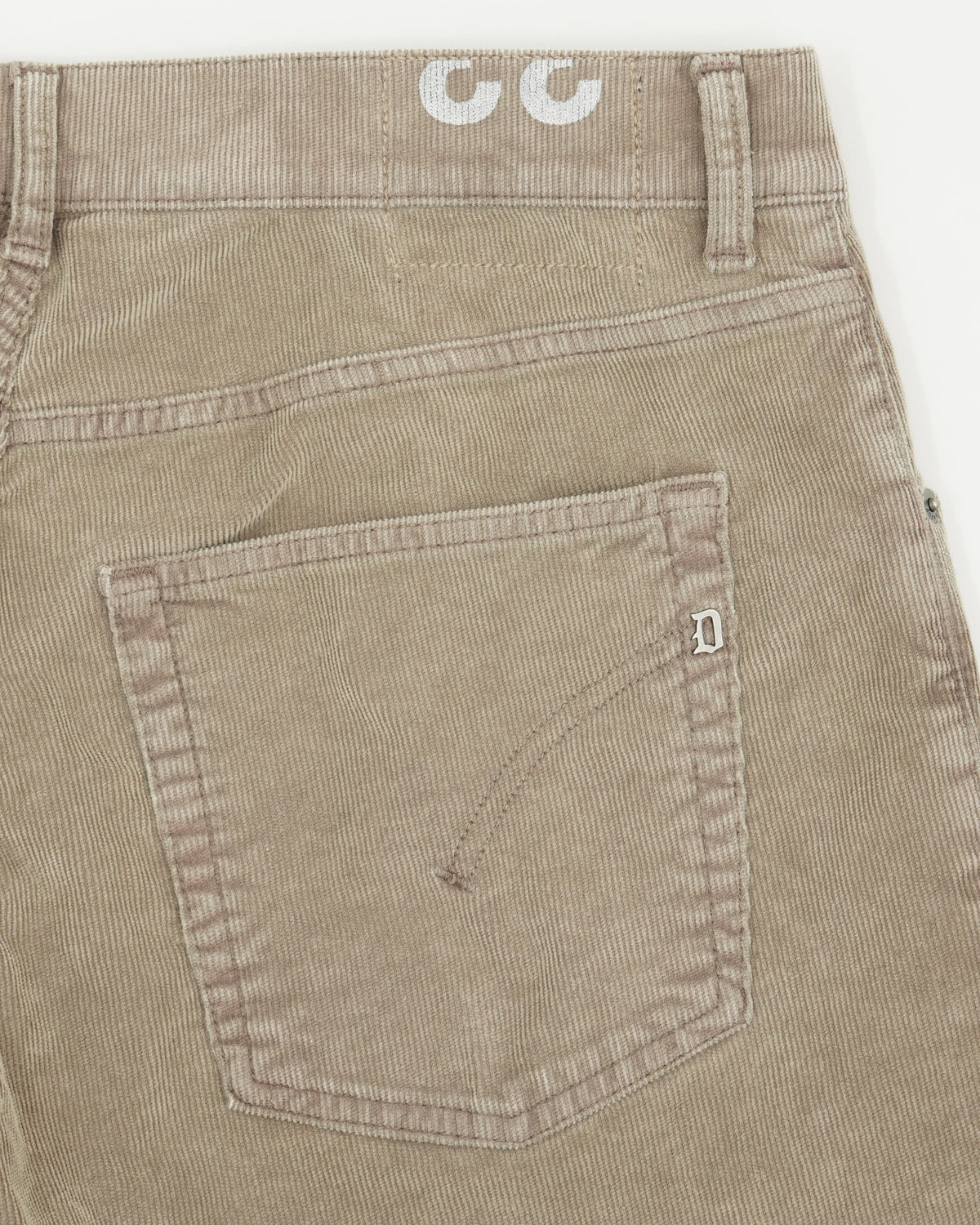 Dondup Dian 34 Garment Dyed Stretch Corduroy Taupe