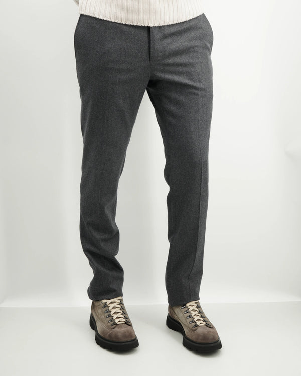PT Torino Trousers Cashmere Flannel Dark Grey