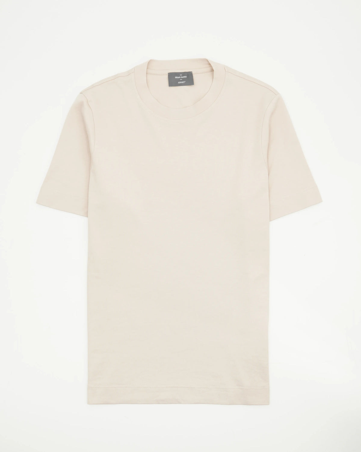 Gran Sasso T-Shirt Pima Cotton Jersey Stretch Beige