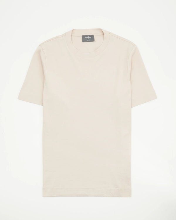 Gran Sasso T-Shirt Pima Cotton Jersey Stretch Beige