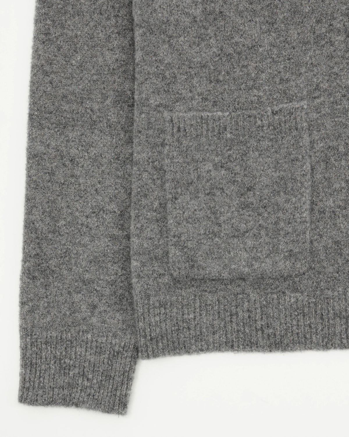 Drumohr Cardigan Brushed Wool Grey