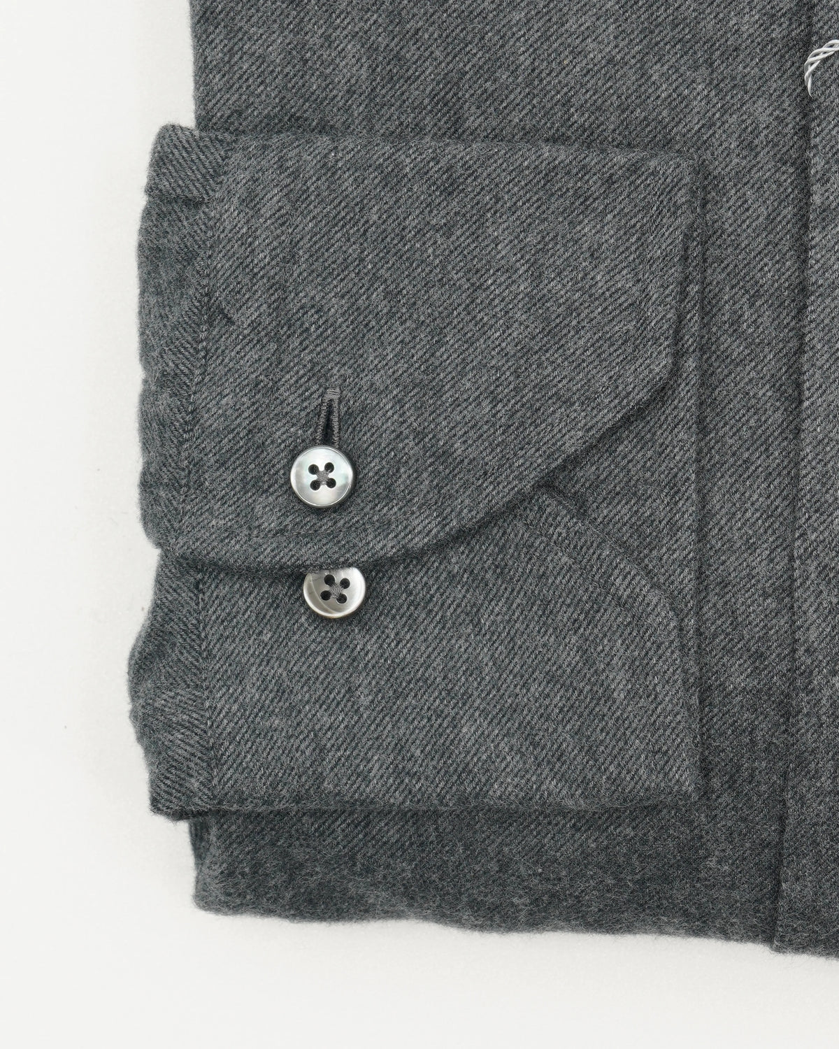 Stenströms Shirt Flannel Slimline Grey