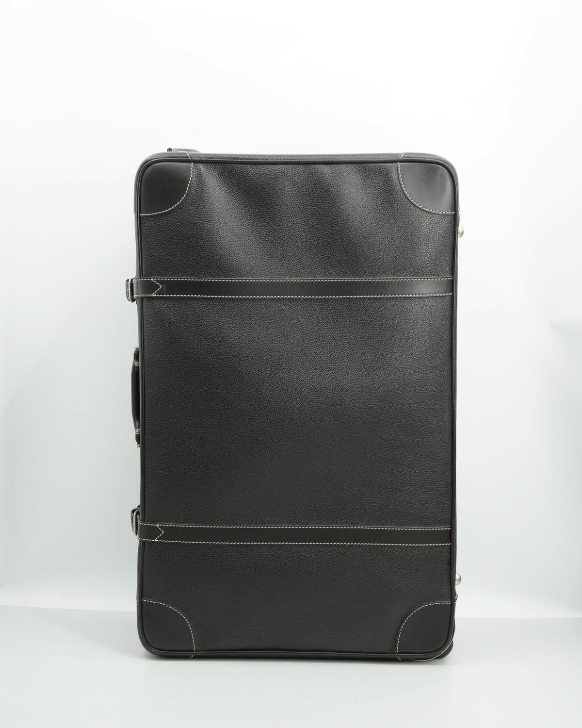 Dell'ga Leather Suitcase Dark Brown