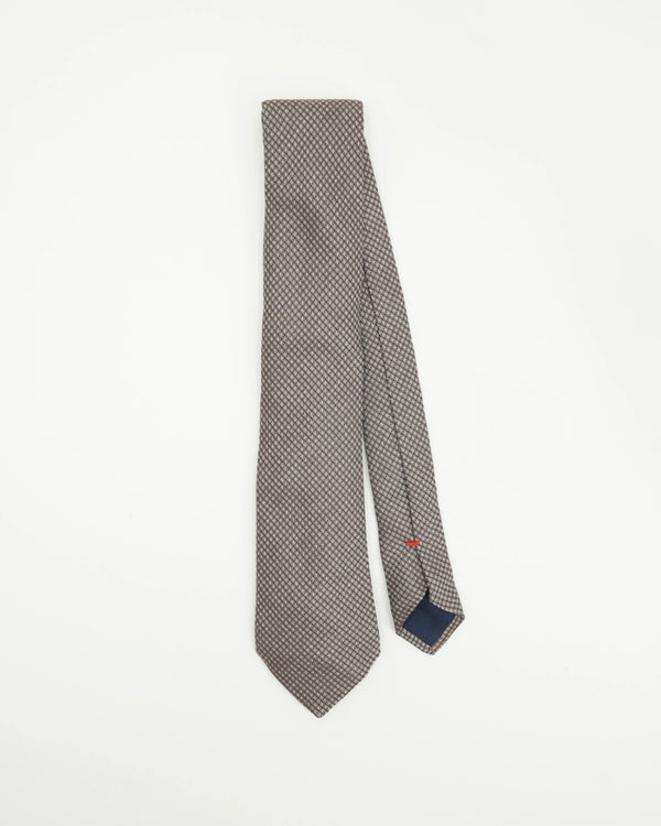 Altea Tie 8cm Silk Wool Taupe
