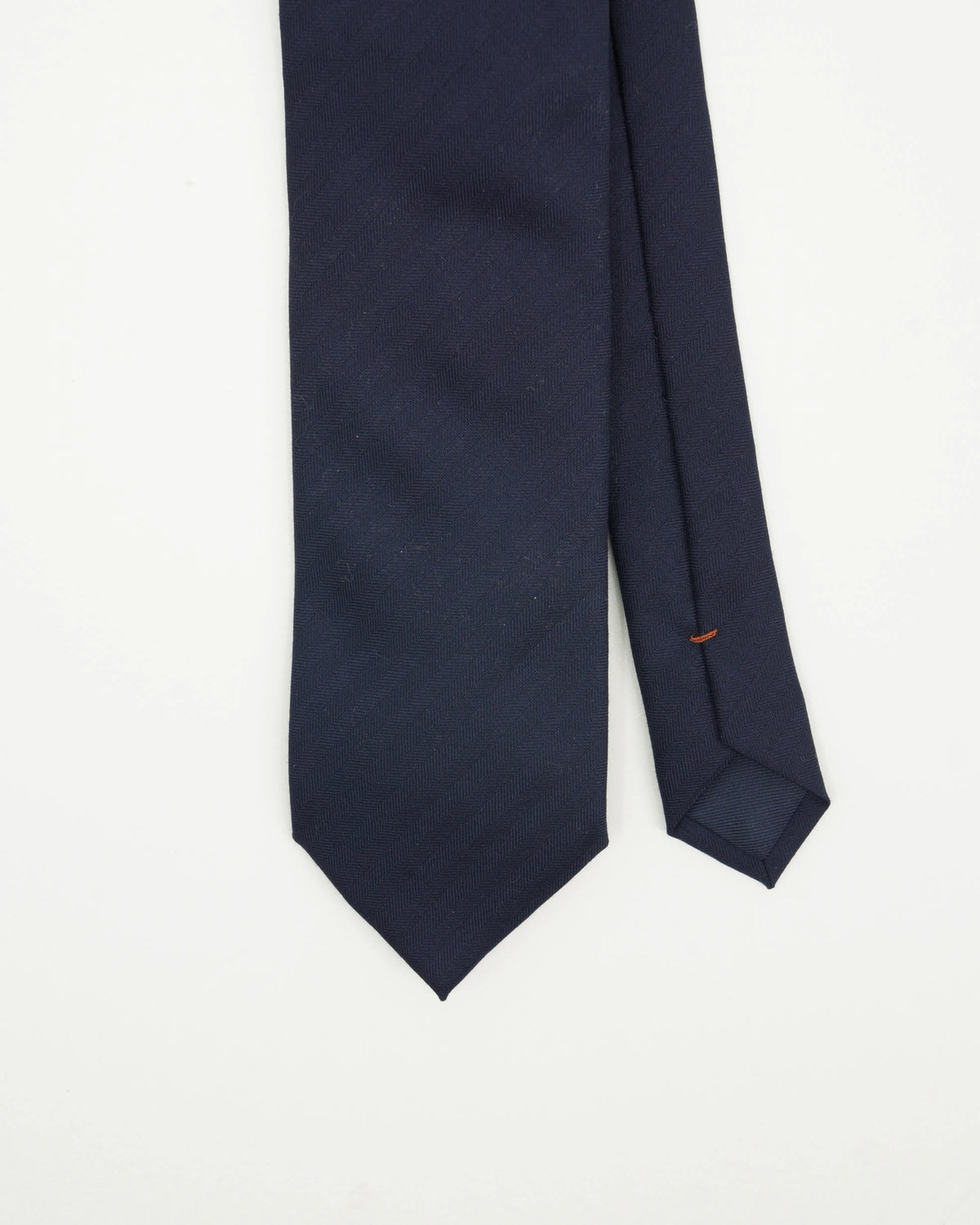 Altea Tie 8cm Pure Wool Diagonal Stripe Navy