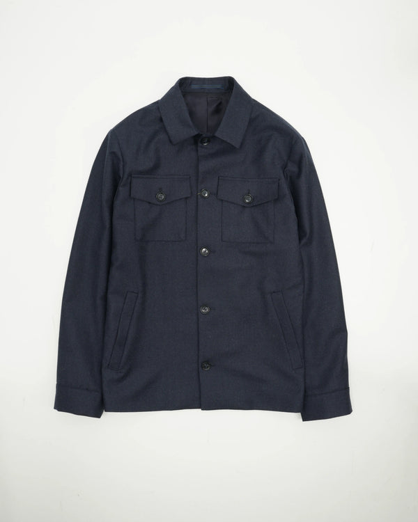 Studio 73 Overshirt Pure Virgin Wool Navy