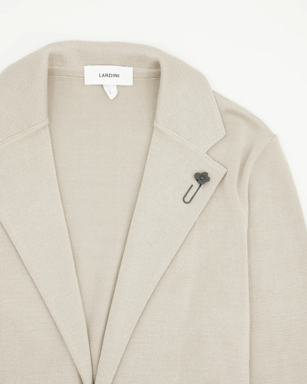 Lardini Knitted Jacket Pure Cotton Beige